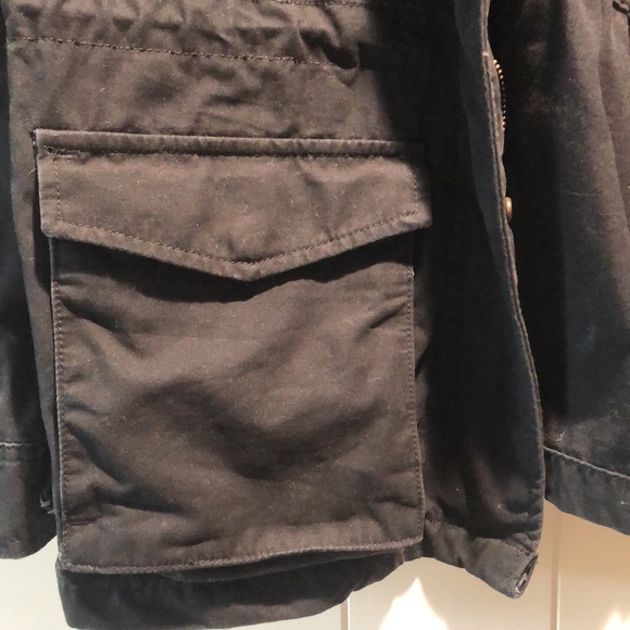 Levi’s women’s black canvas multi pocket jacket snaps and zipper closure L - Picture 2 of 11